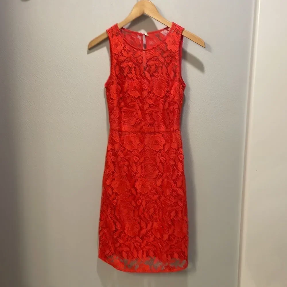 J.CREW woman’s orange lace dress